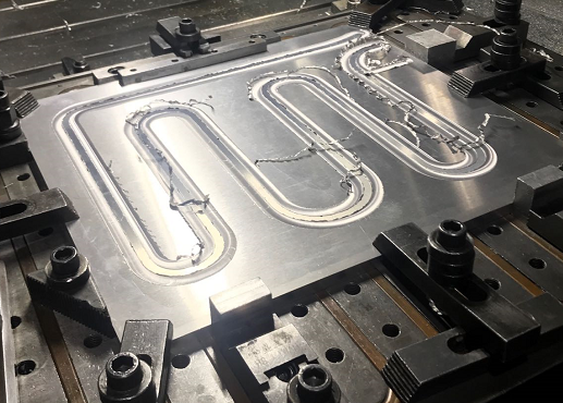 Aluminum material liquid cooled plate