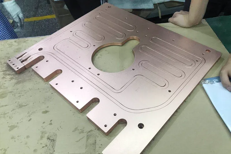 Copper tube liquid cold plate design