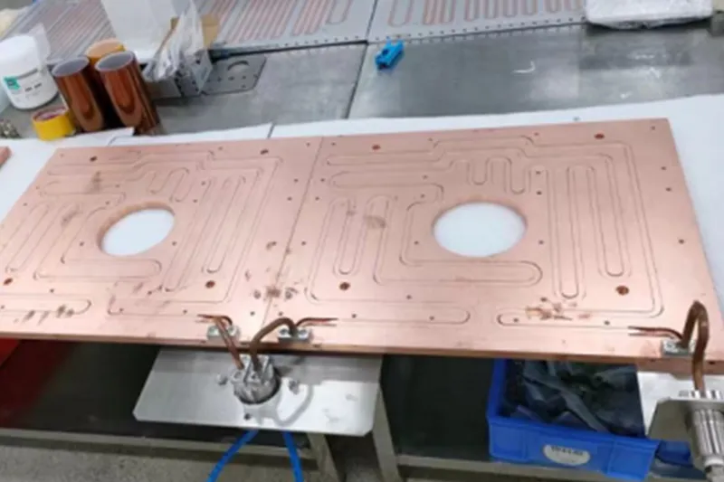 Inverter copper tube liquid cold plate 500x500