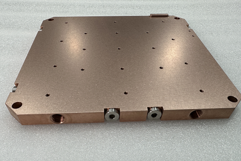 Copper liquid cold plate 350-350-18-Drilling